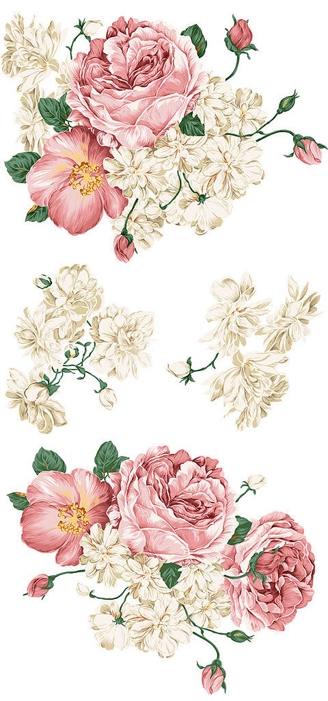 国色天香跃然屏上 精美手绘风格牡丹PSD分层素材解析与应用